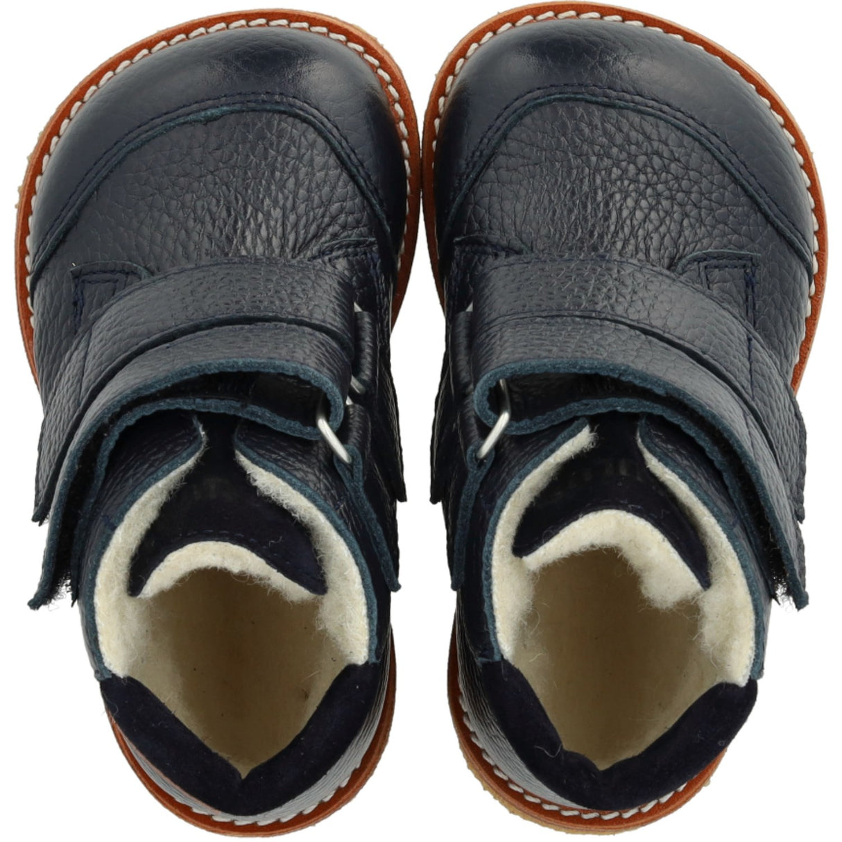 Angulus Navy/Navy Begynder TEX-støvle Med Broderet Snemand