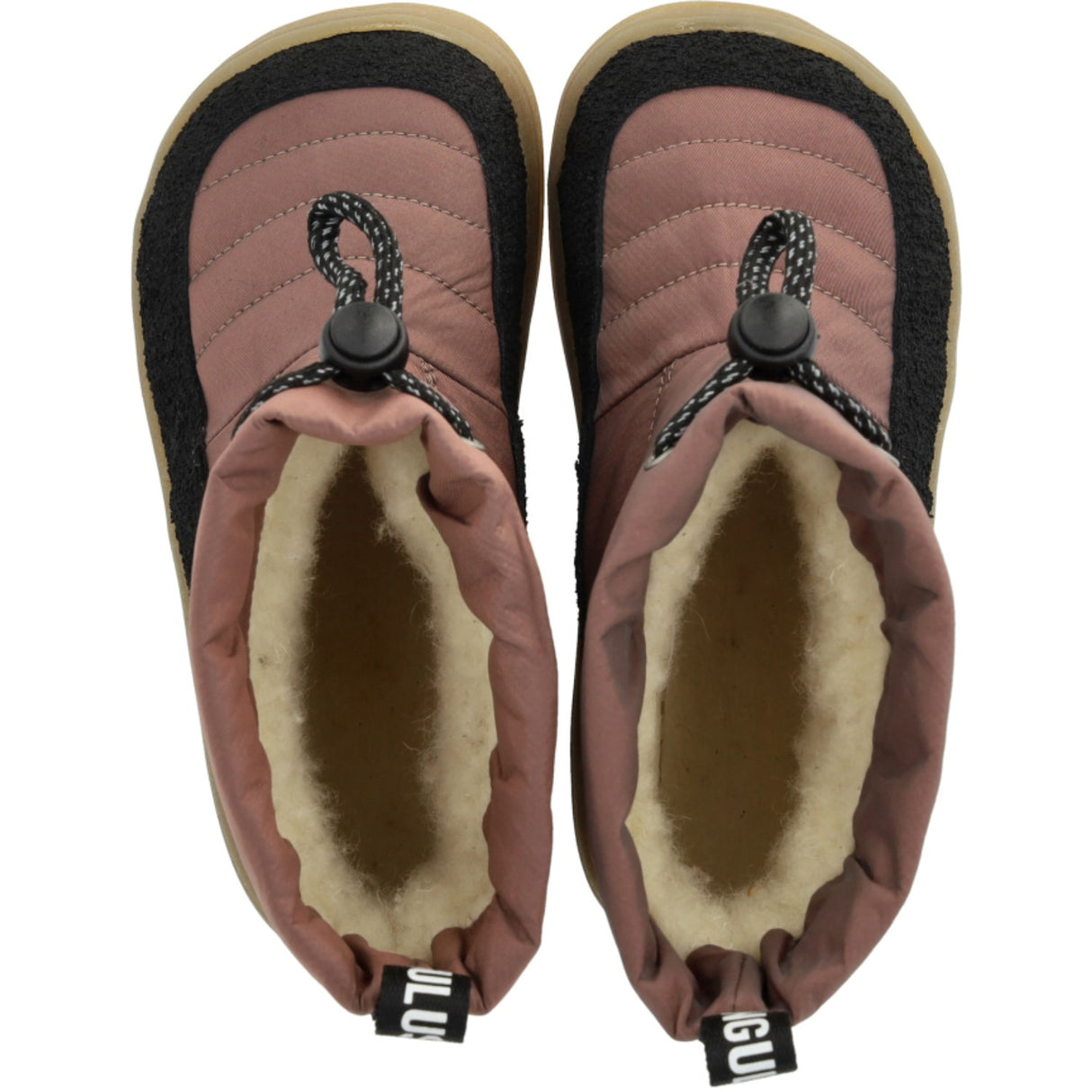 Angulus Black/Dusty Rouge Let Og Fleksibel TEX-vinterstøvle I Nylon