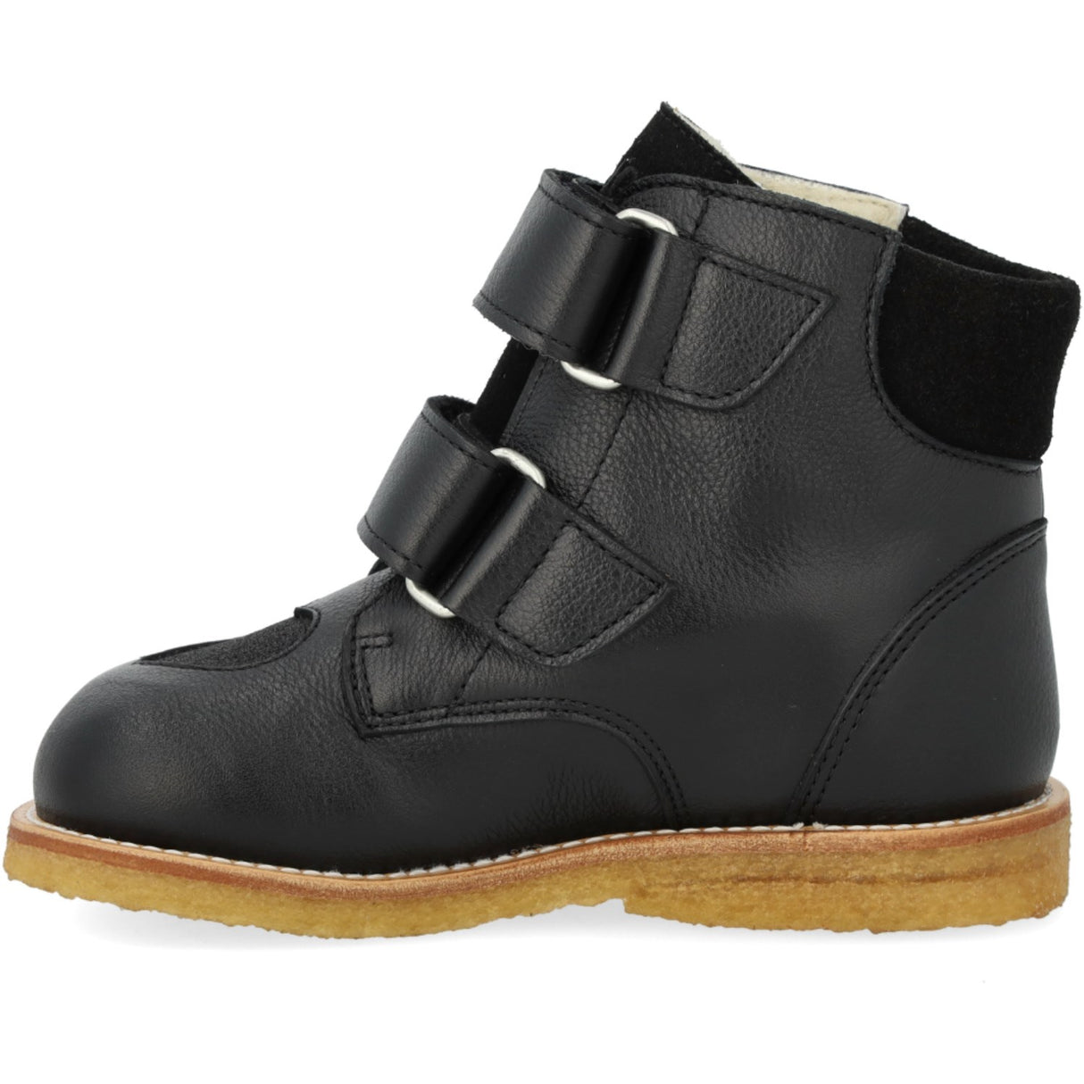 Angulus Black/Black Glitter TEX-støvle Med Funklende Glitterhjerter