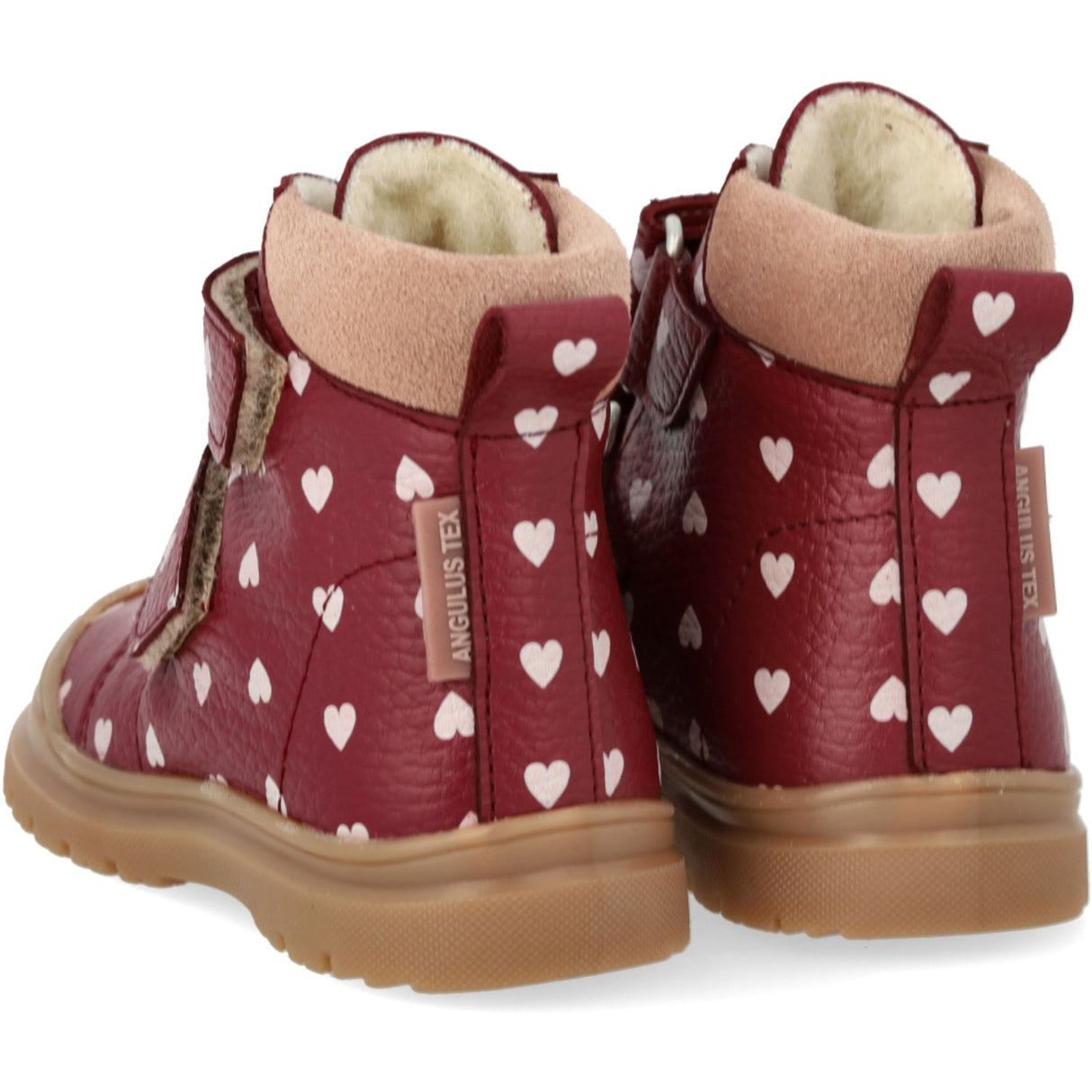 Angulus Berry Hearts/Rosebud Begynder TEX-støvle Med Print Og Merino Uldfoer