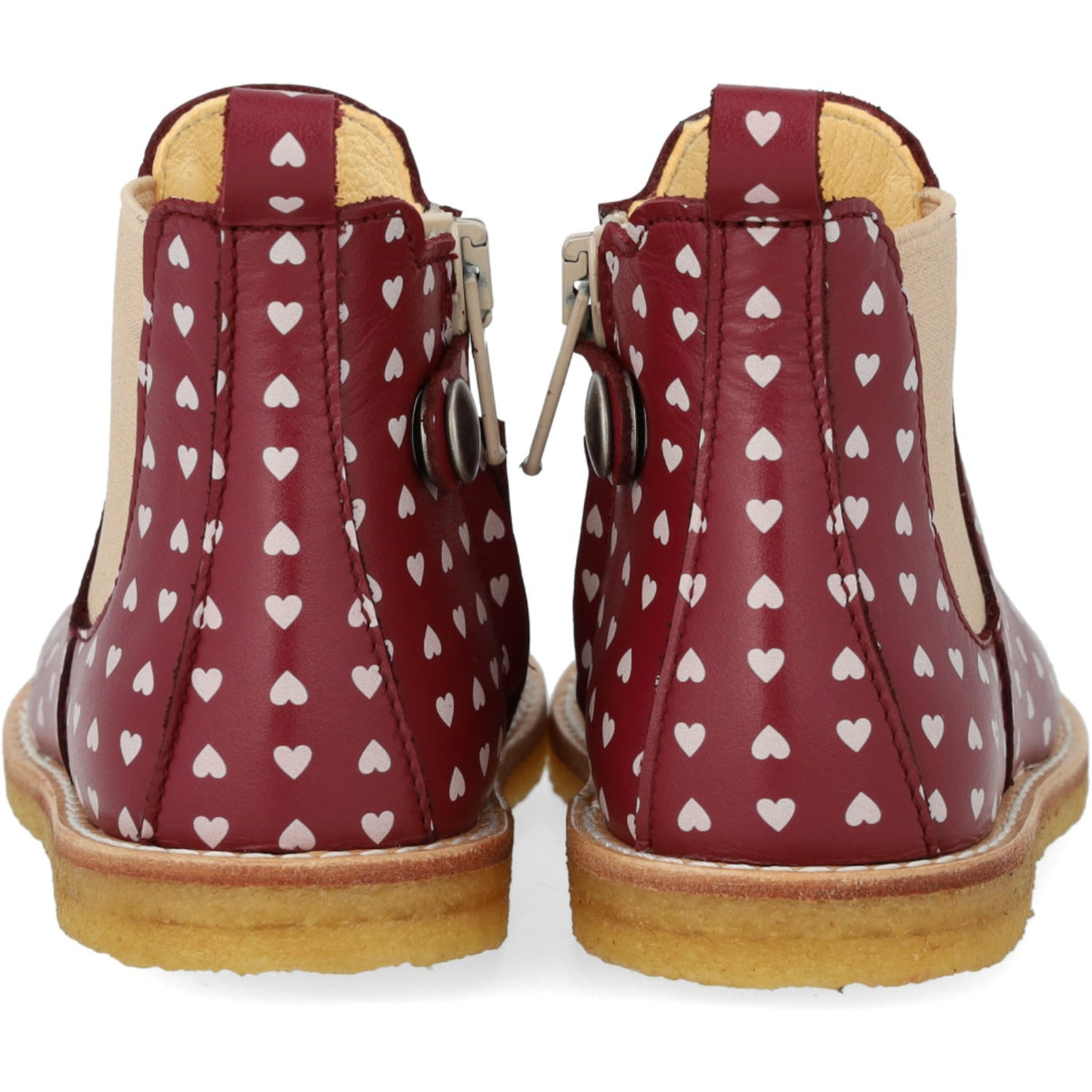 Angulus Berry Hearts/Rose Klassisk Begynder Chelsea Støvle Med Print