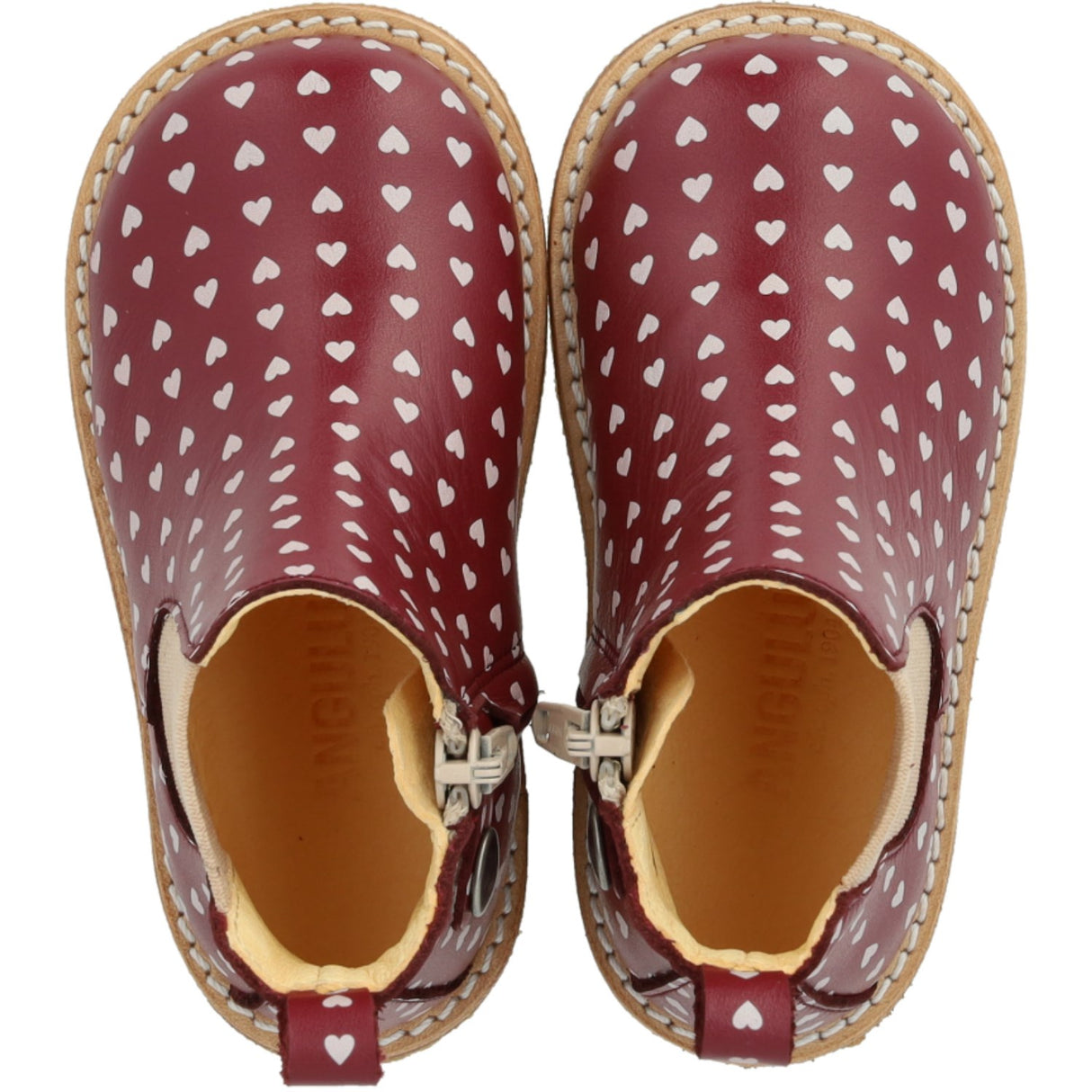 Angulus Berry Hearts/Rose Klassisk Begynder Chelsea Støvle Med Print