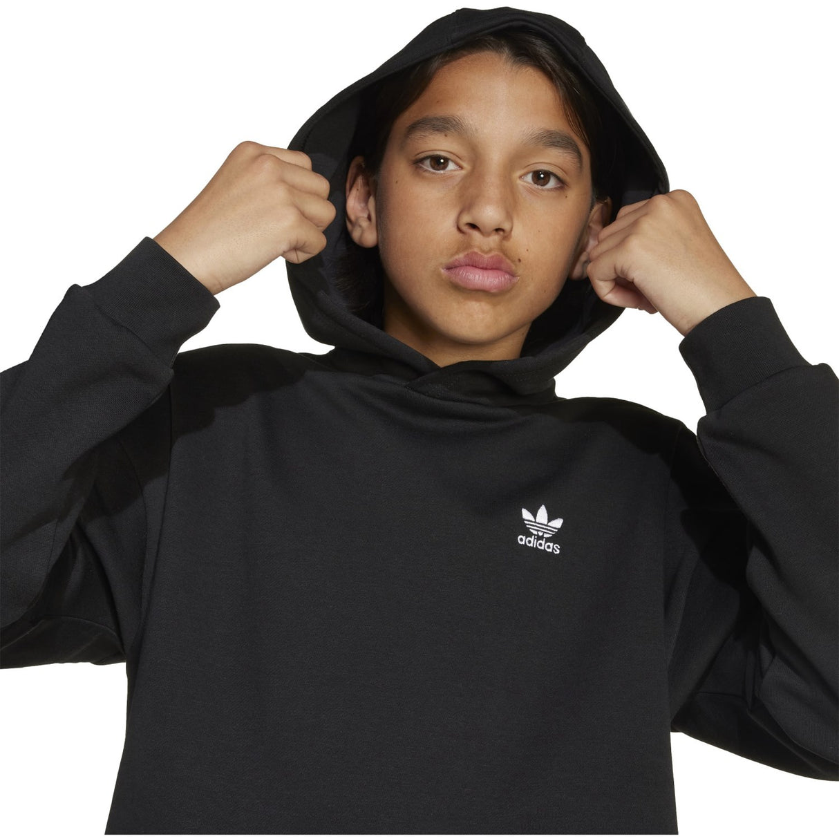 adidas Originals Black/White Loose Hættetrøje Fl