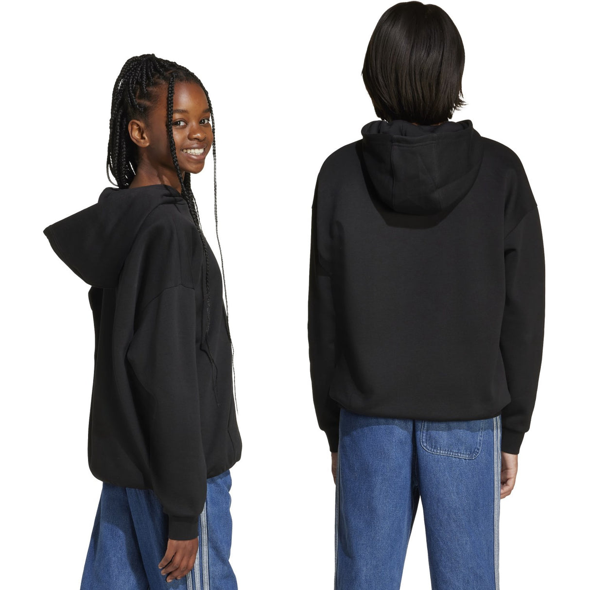 adidas Originals Black/White Loose Hættetrøje Fl