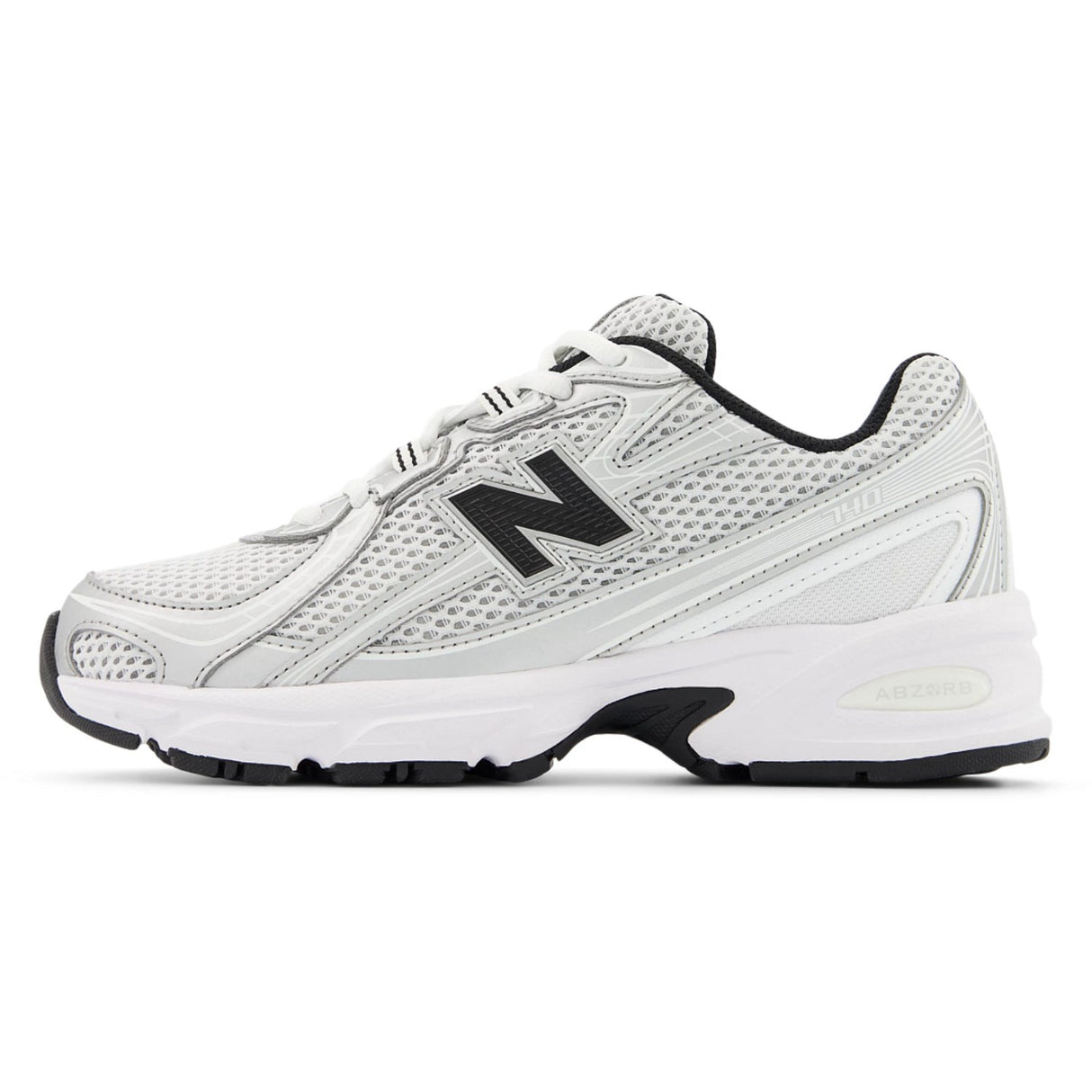 New Balance Silver Metallic 740 Kids Lace Sneakers