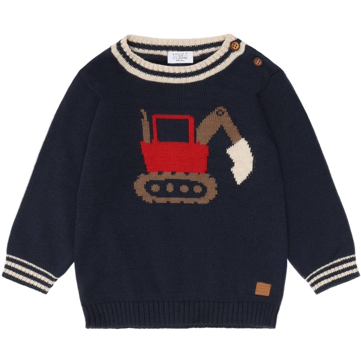 Hust & Claire More Navy Pilou Strik Backhoe
