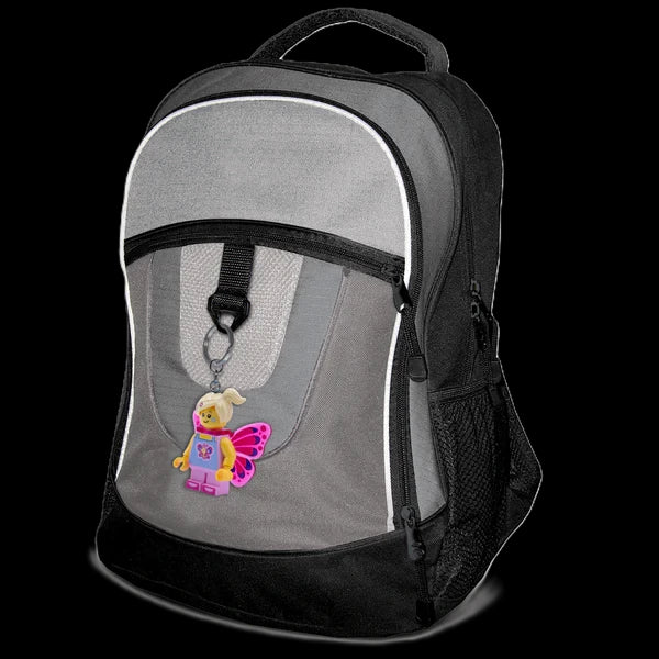 Euromic Lego® Iconic Butterfly Girl Nøglering Med LED Lys