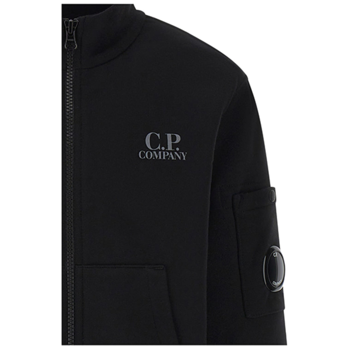 C.P. Company Black Zipped Sweatshirt