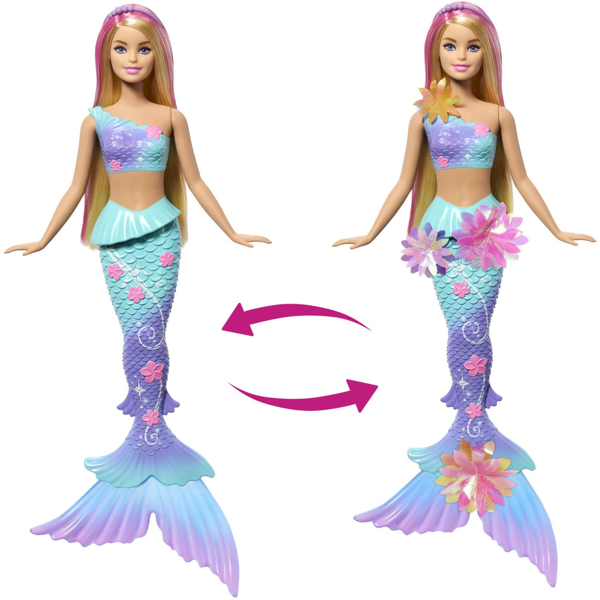 Barbie® Blooming Magic Hvid Havfrue Dukke