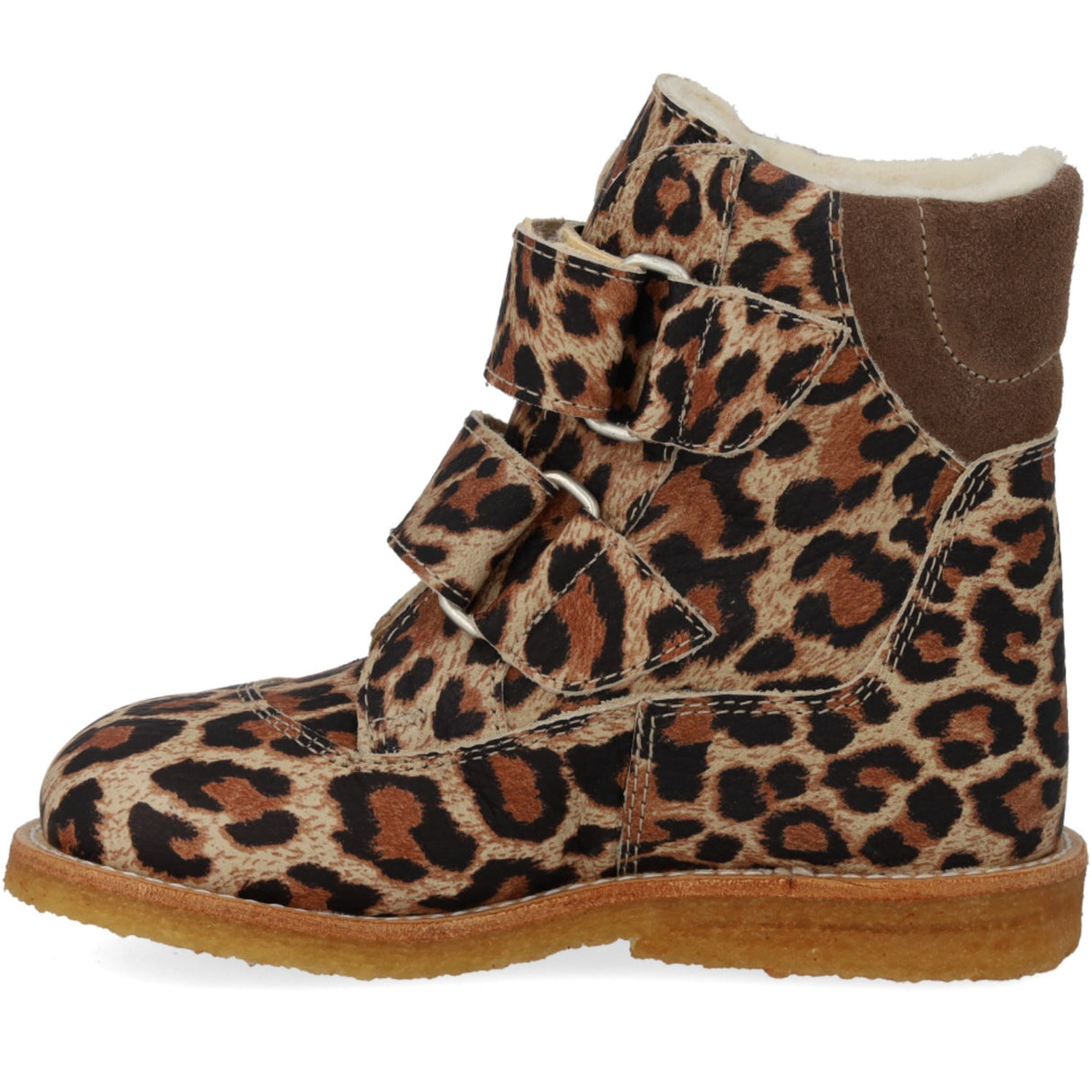 Angulus Beige Leo/Taupe TEX-støvle Med Velcrolukning