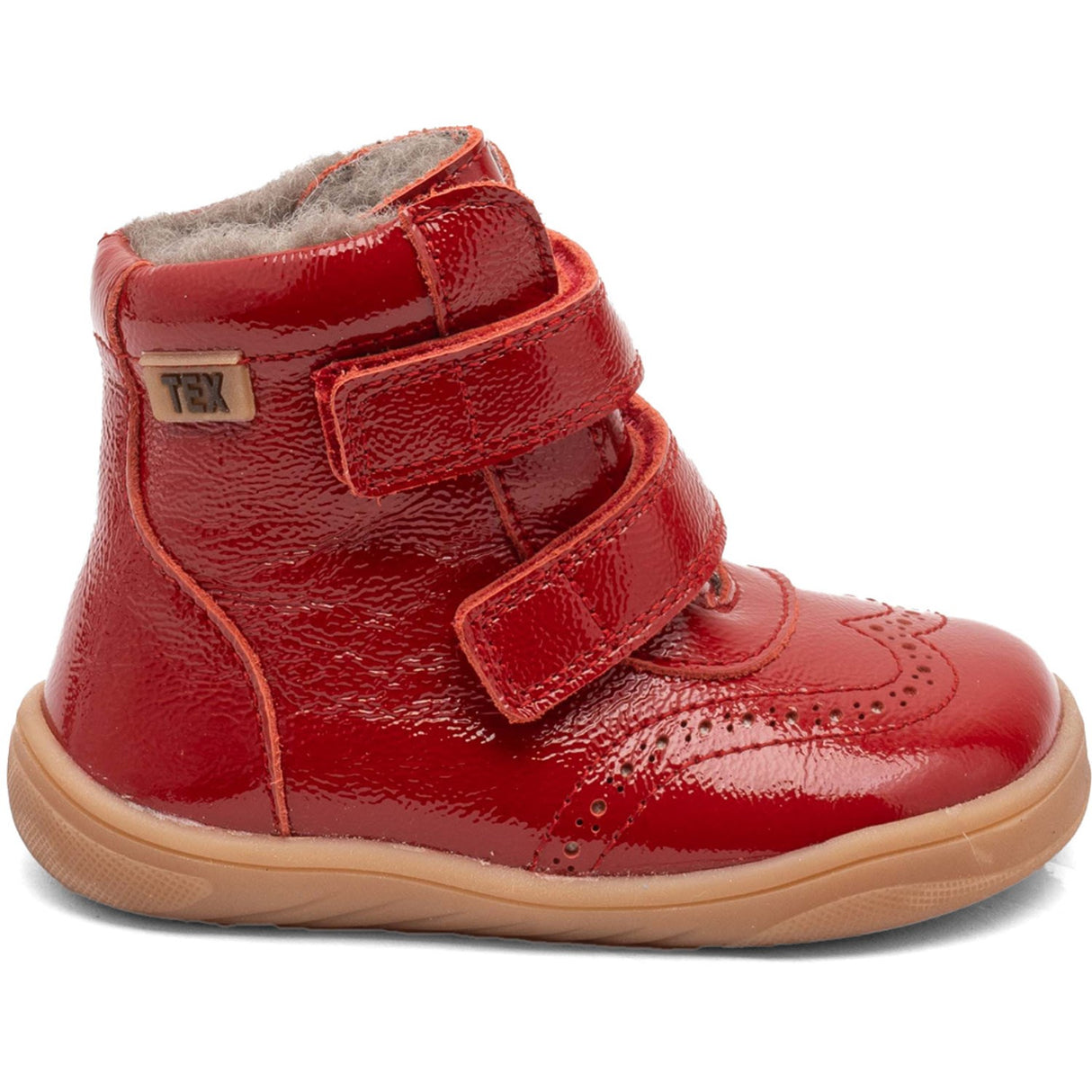 Bisgaard Red Patent Barefoot Philine Tex Støvle