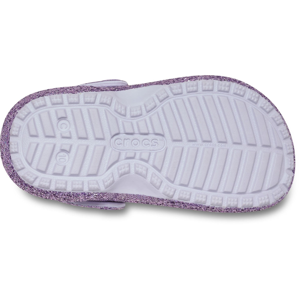 Crocs Purple Moon Classic Lined Chunky Glitter