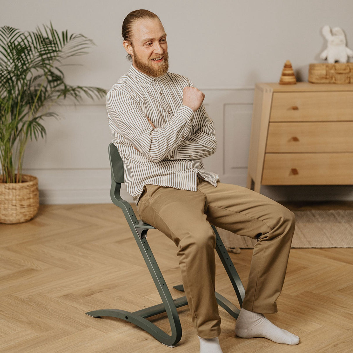 Leander Sage Green Leander Louie™ Højstol Uden Bøjle