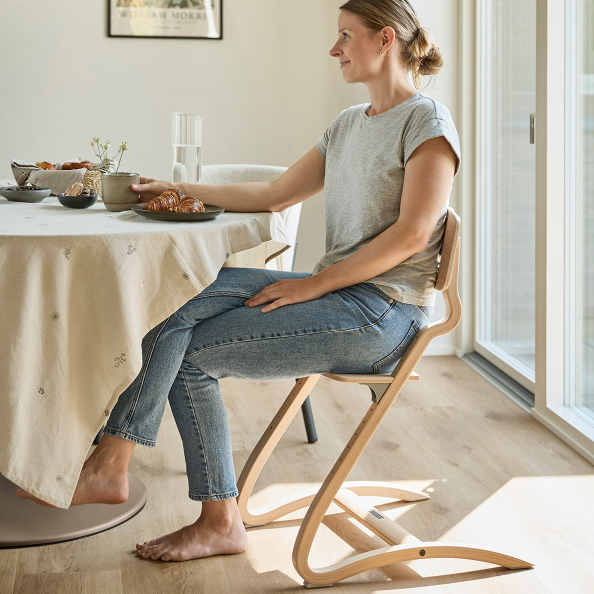 Leander Oak Nature Leander Louie™ Højstol Uden Bøjle