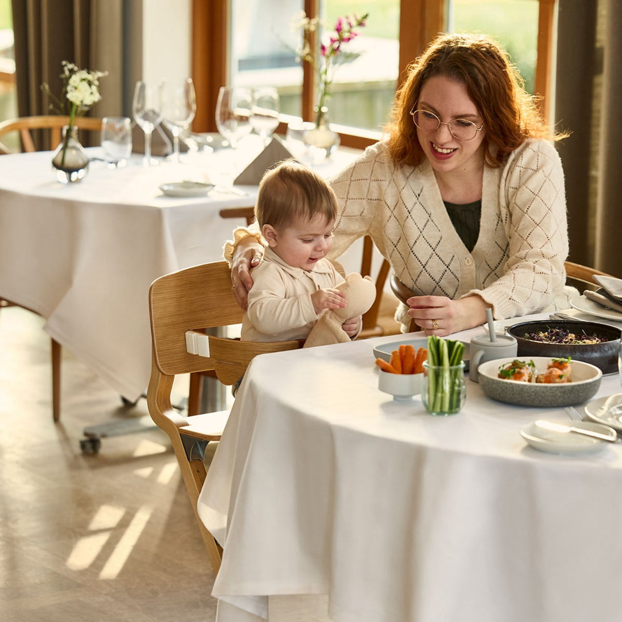 Leander Oak Nature Leander Louie™ Højstol Uden Bøjle