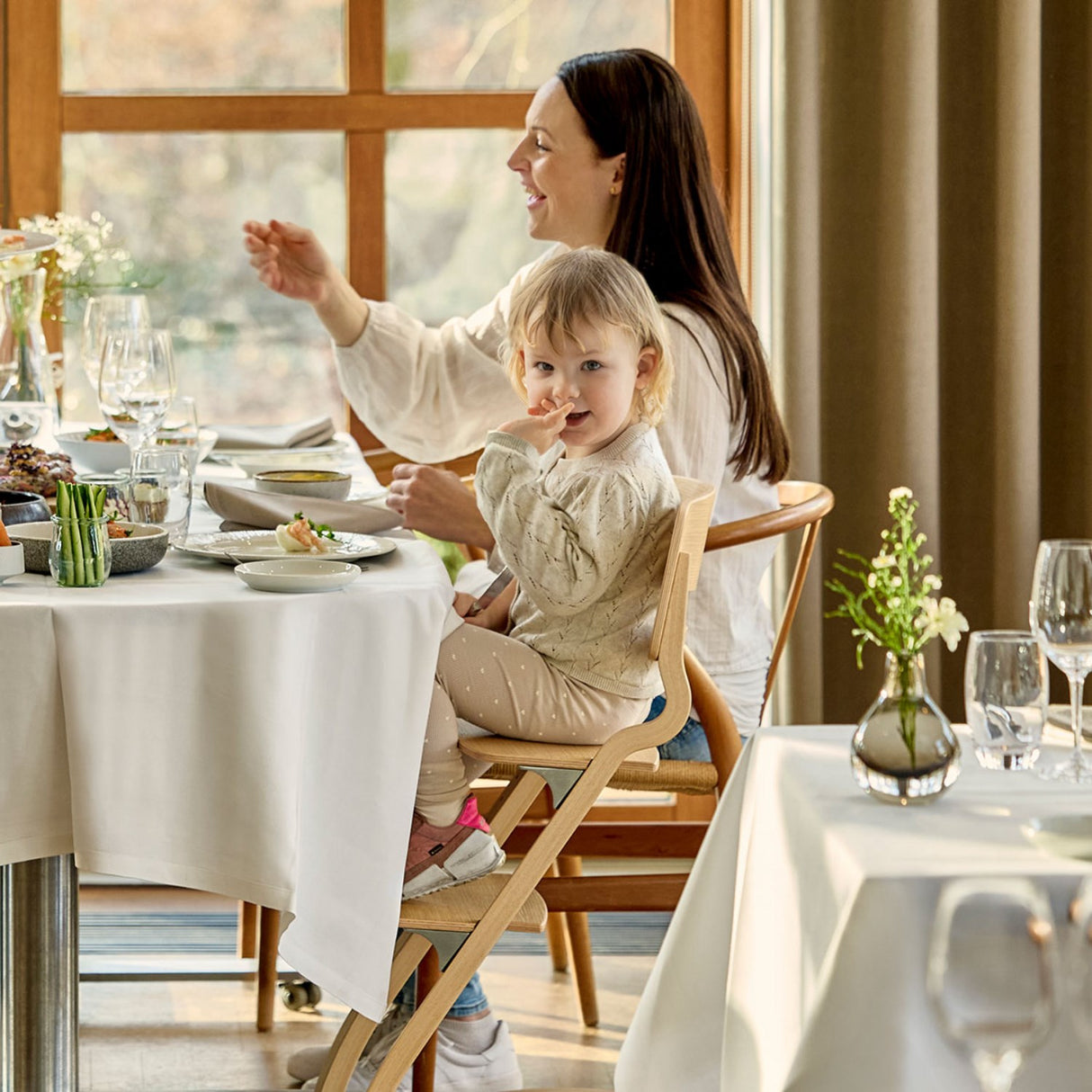 Leander Beech Nature Leander Louie™ Højstol Uden Bøjle