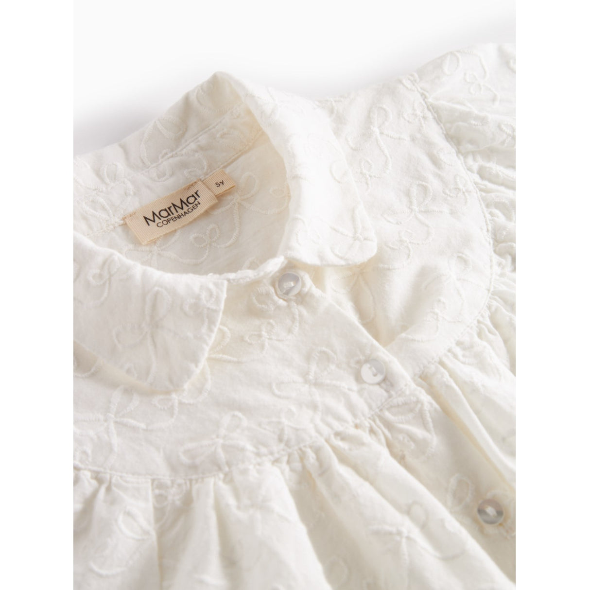 MarMar Cotton Bow White Trissa Bluse
