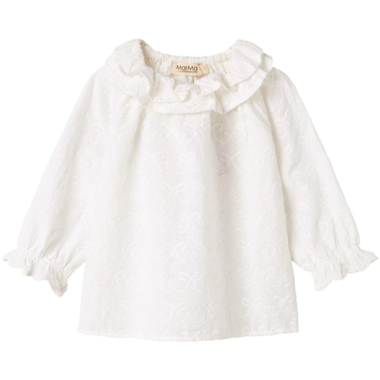 MarMar Cotton Bow White Tonello Bluse