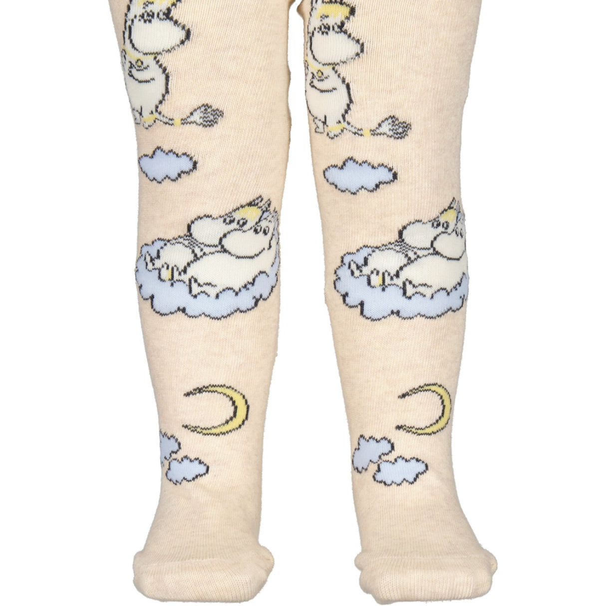 MarMar Tights Jacquard Beige Mel. Moomin Strømpebukser Jacquard