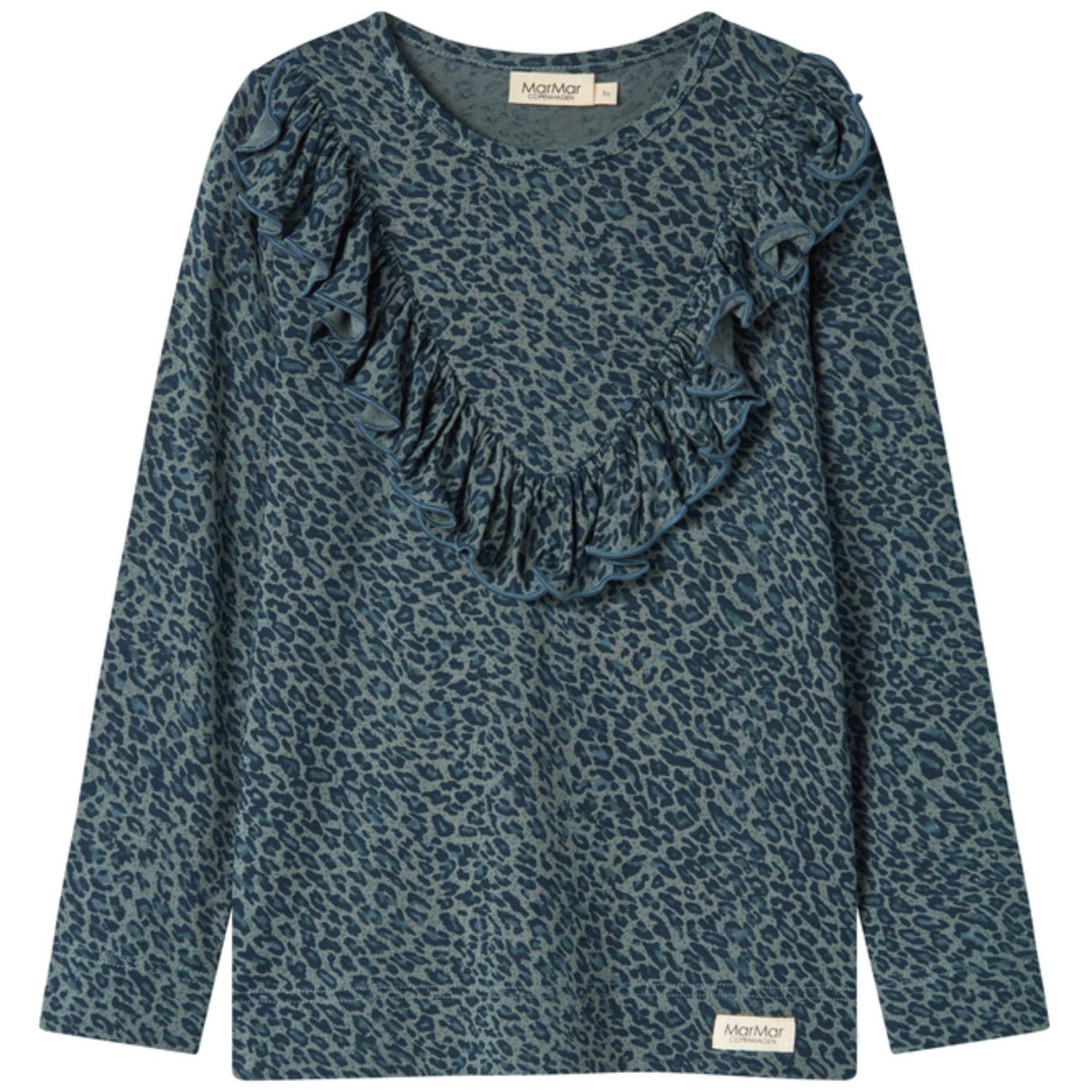MarMar Leopard Dusty Green Leo Leo Taren Bluse