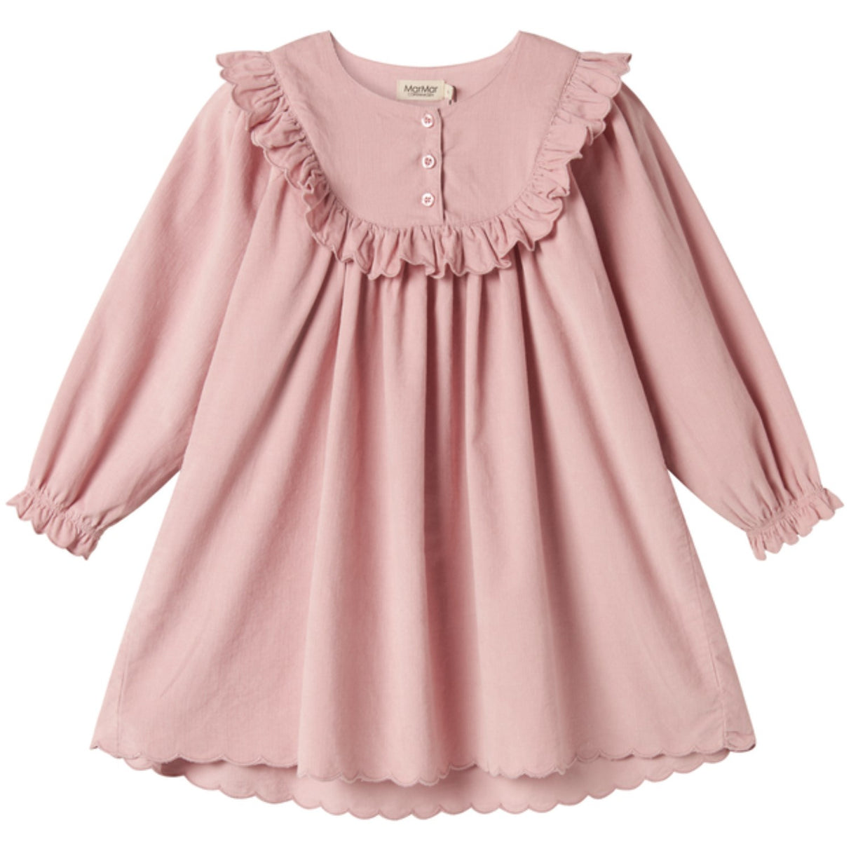 MarMar Fine Cord Soft Berry Delina LS Kjole