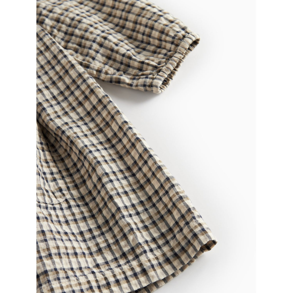 MarMar Seersucker Check Pilot Navy Check Dulle Kjole