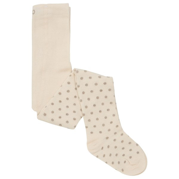 Minymo Simply Taupe Strømpebukser m. Mønster 2-Pak