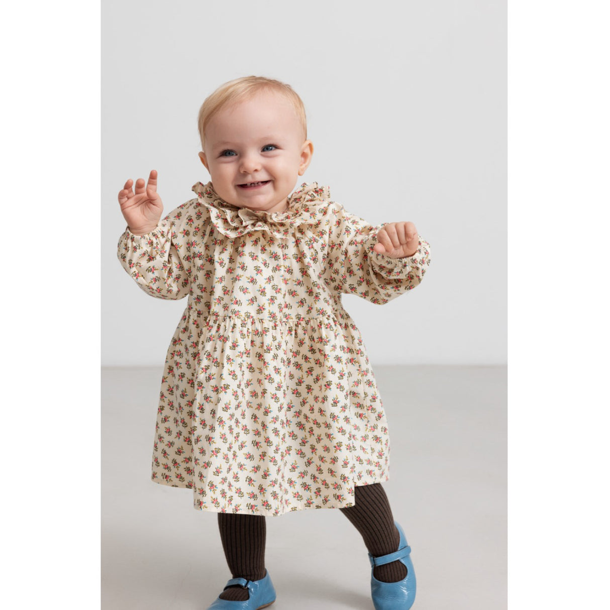 MarMar Poplin Japanese Flower Dalin Kjole