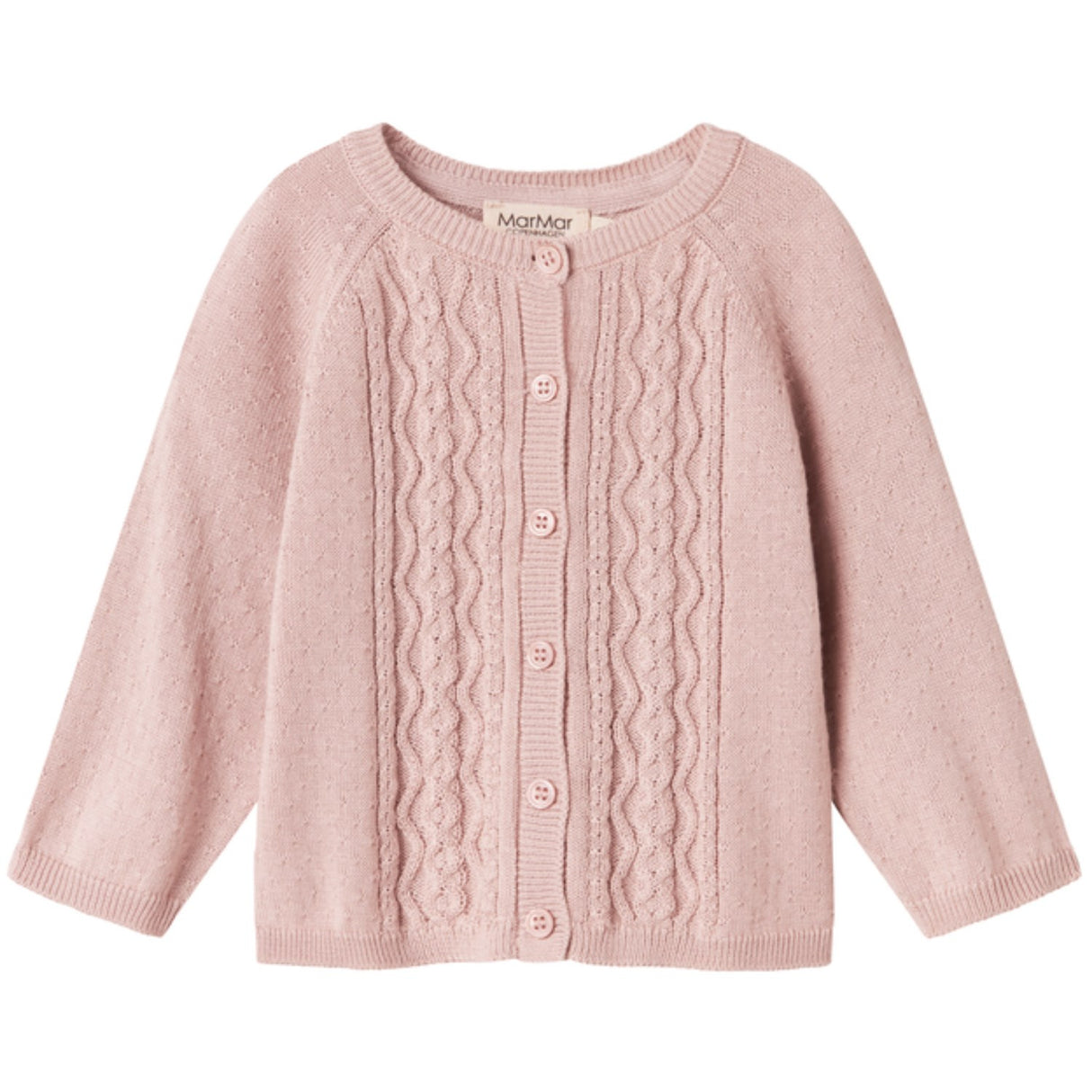 MarMar Modal Mix Cable Faded Rose Totti Strik Cardigan