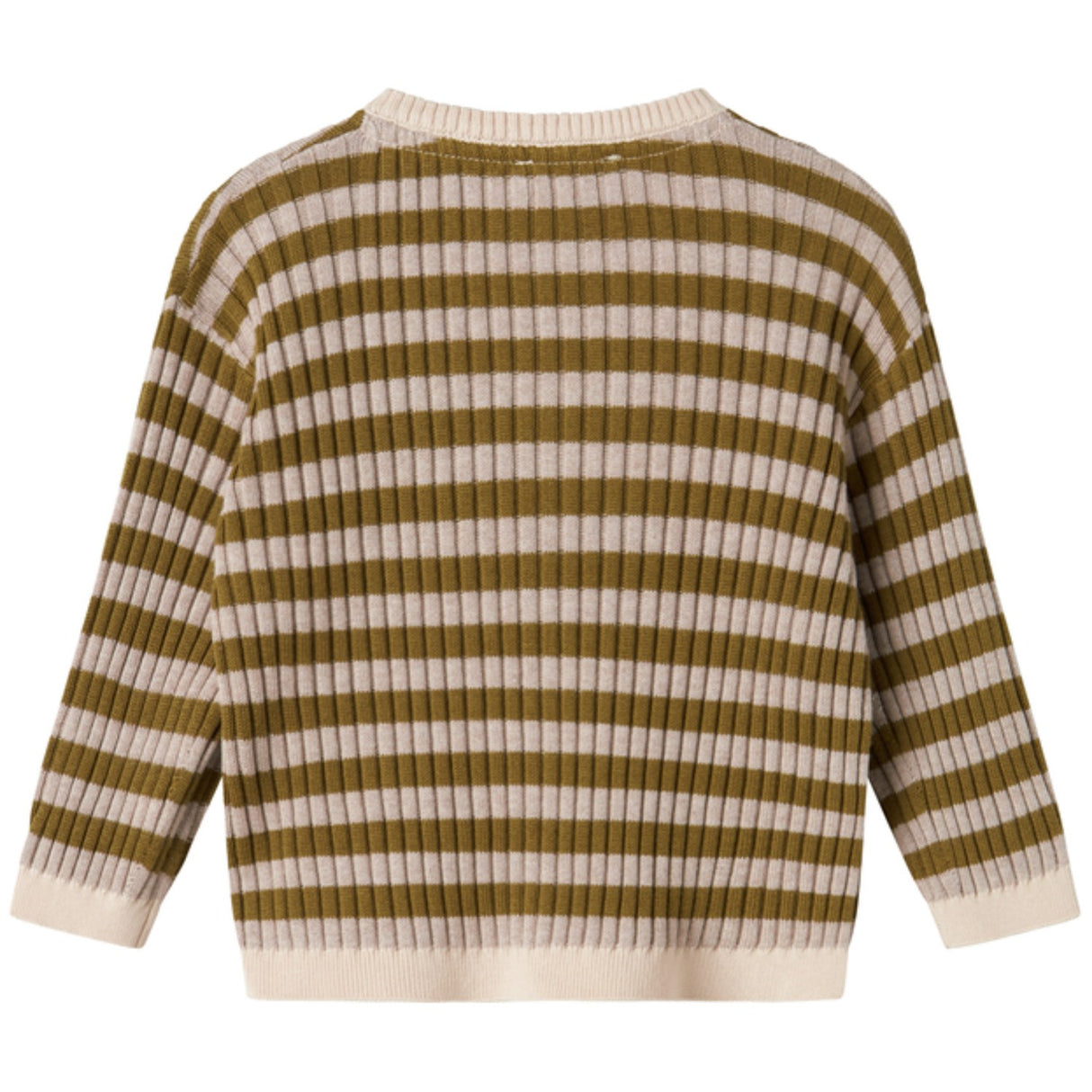 MarMar Modal Mix Stripe Cashew Mel. Stripe Tob Strik Cardigan