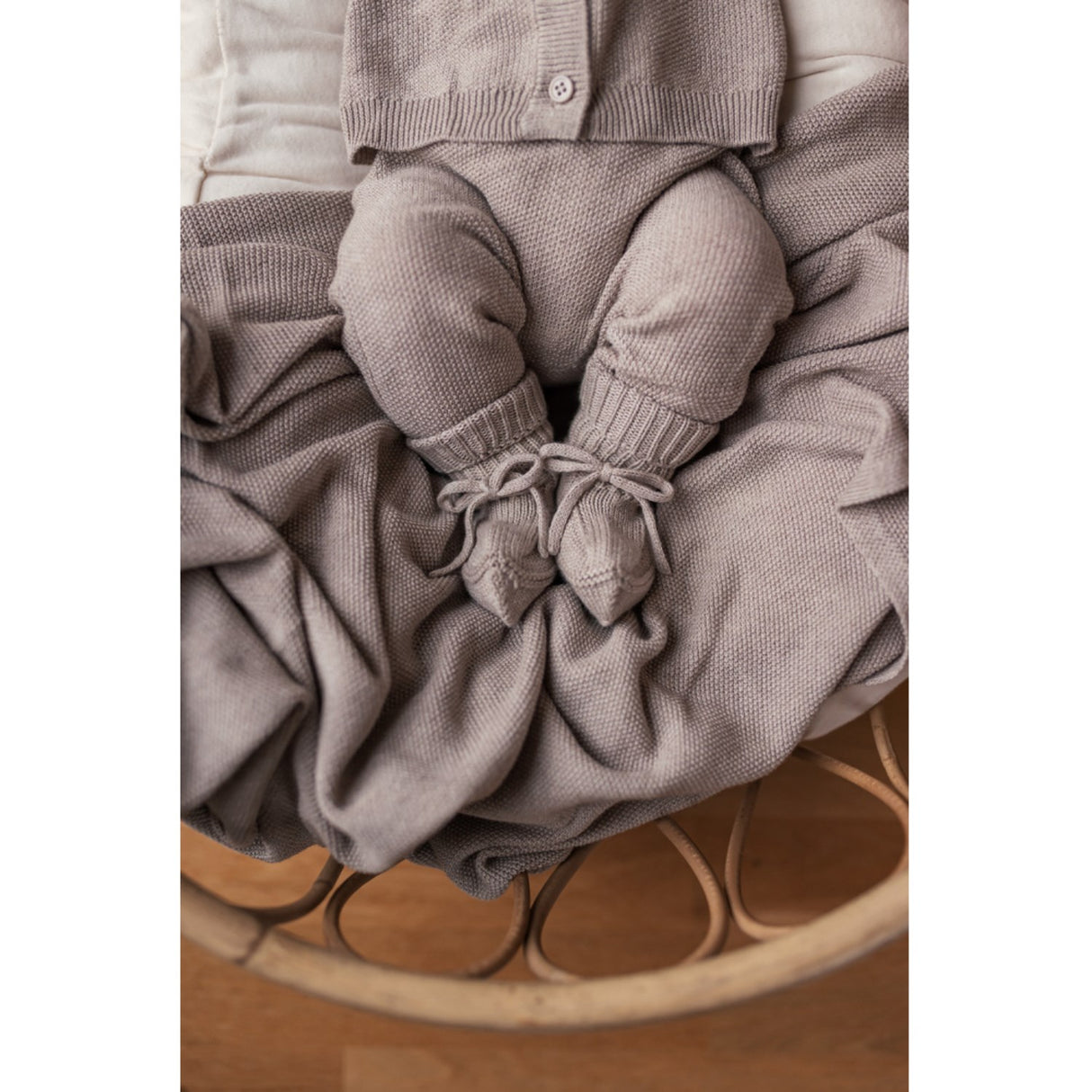 MarMar New Born Modal Mix Pearl Cashew Melange Alia Strik Tæppe