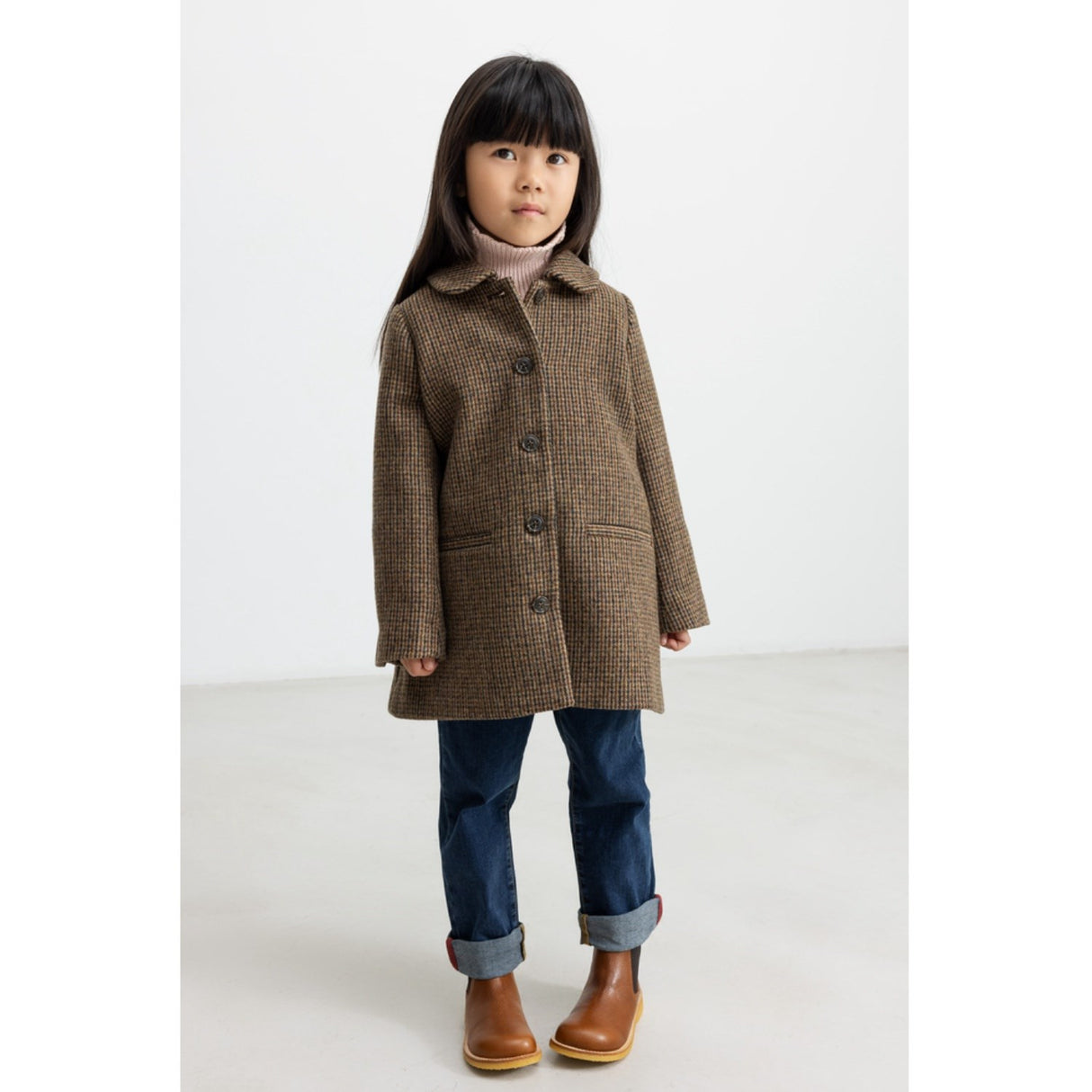 MarMar Wool Check Earthy Check Olive Jakke