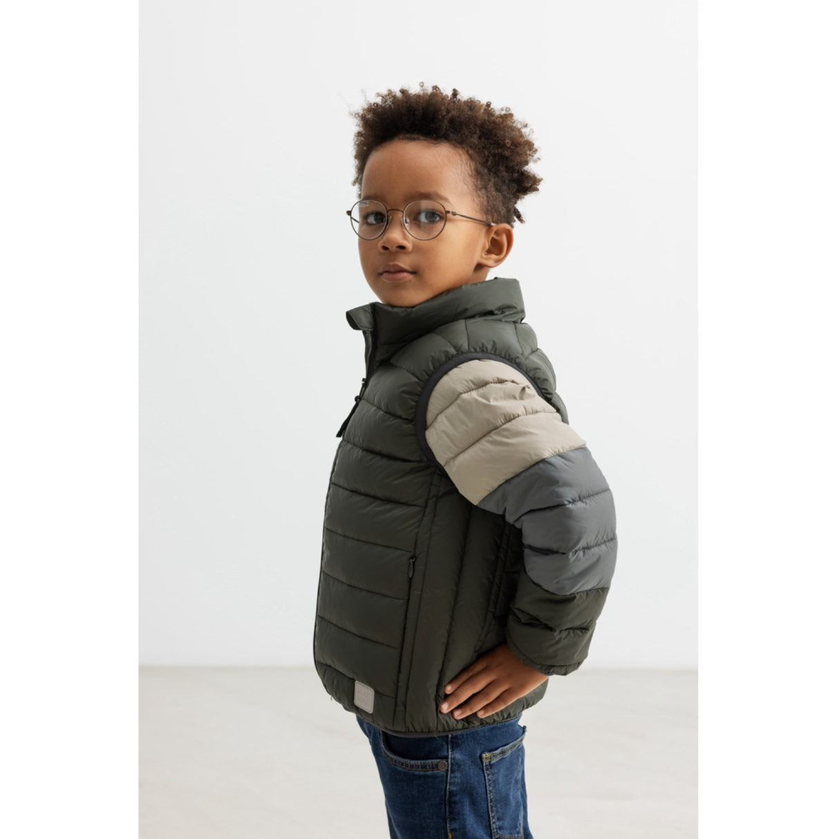 MarMar Vegan Puffer Coal Block Owe Jakke