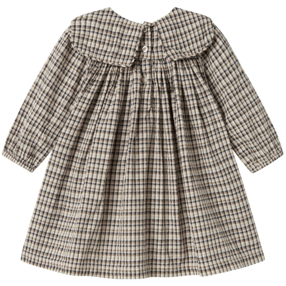 MarMar Seersucker Check Pilot Navy Check Dulle Kjole