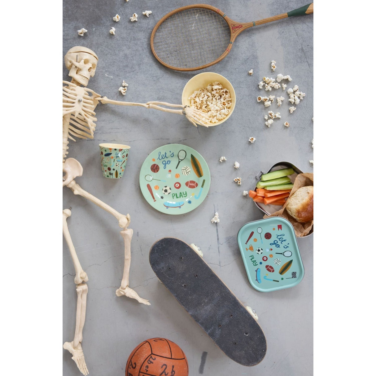 Rice Sports Print Melamine Rund Børnetallerken