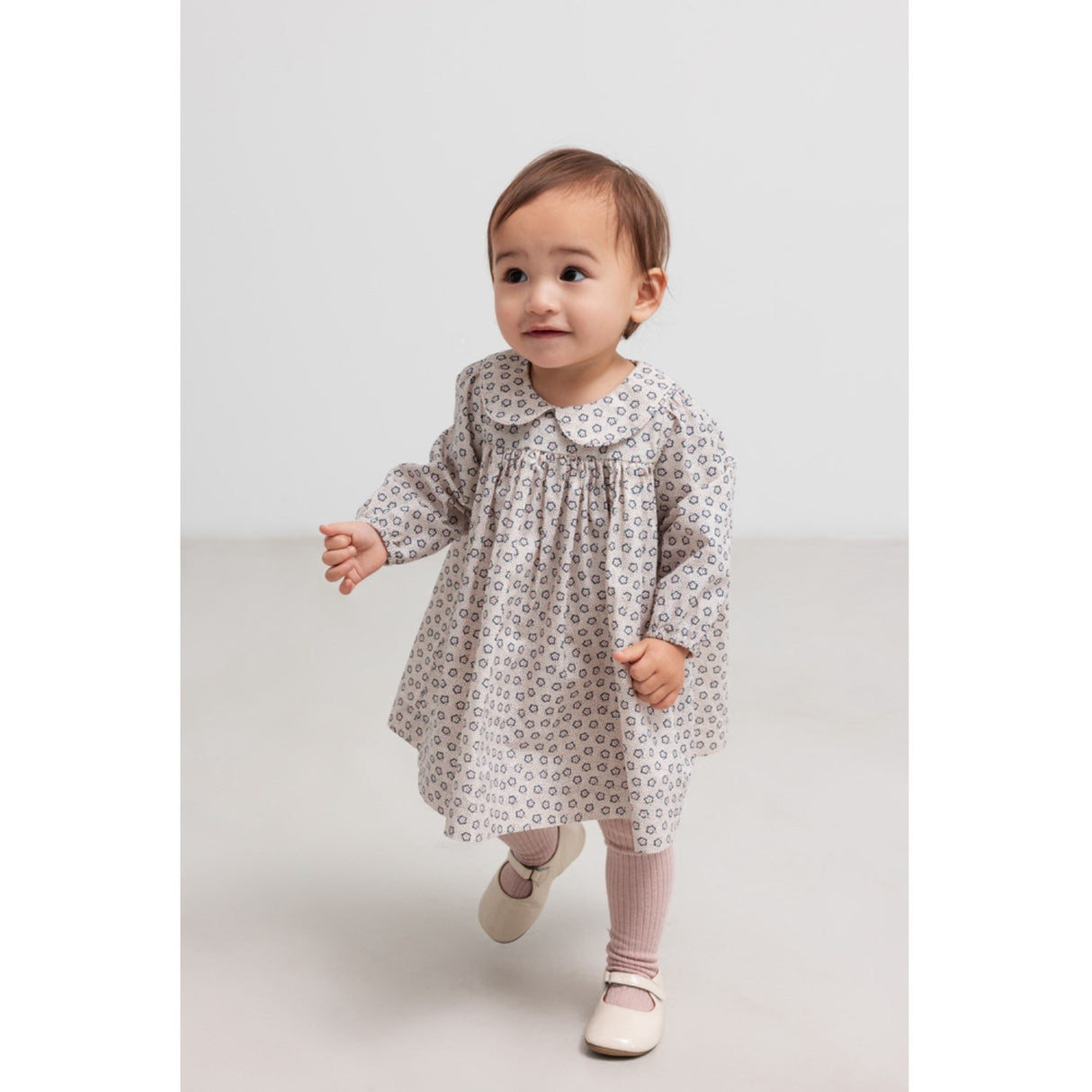 MarMar Poplin Autumn Flower Dulla LS Kjole