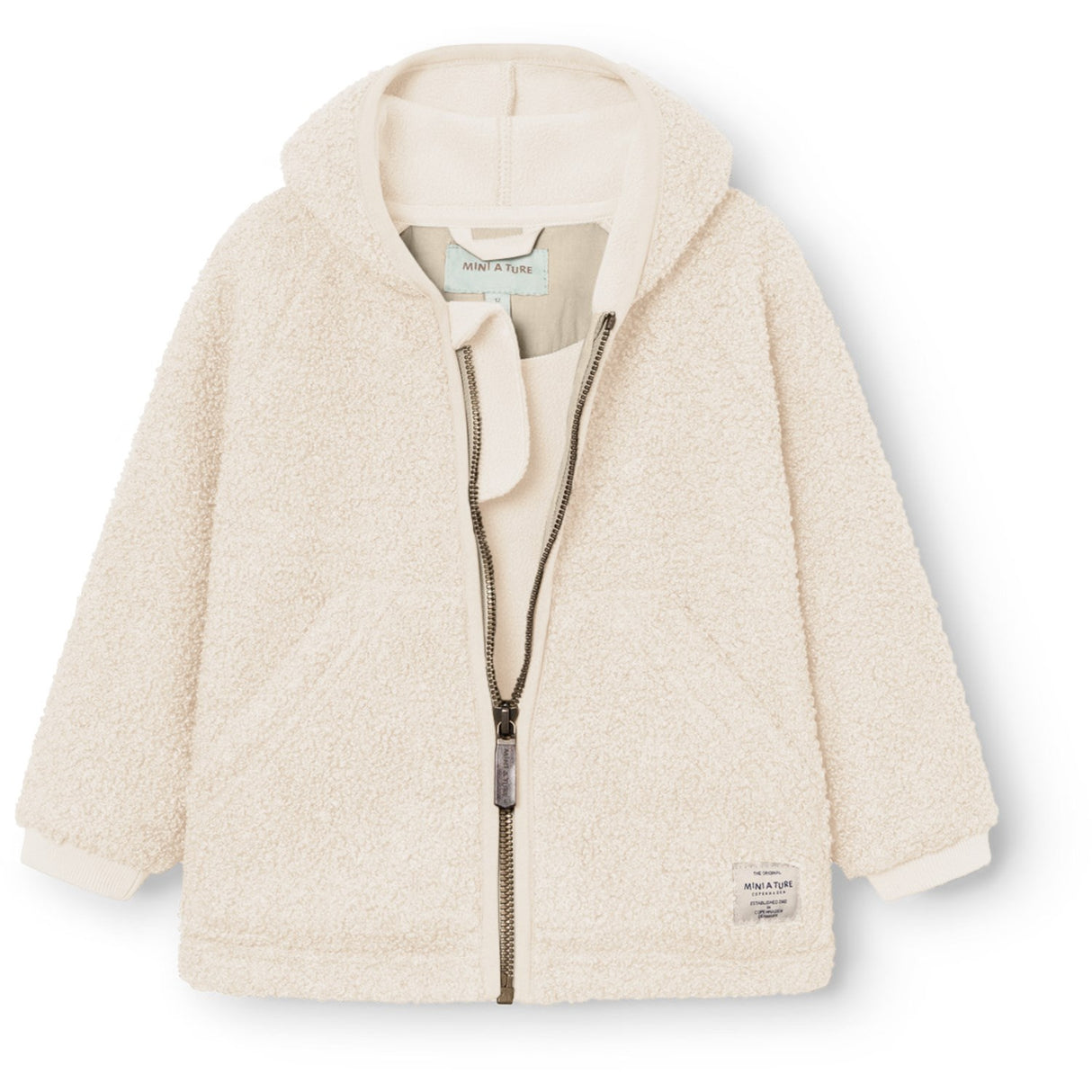Mini A ture Angora Cream Matliff Teddyfleece Jakke. GRS