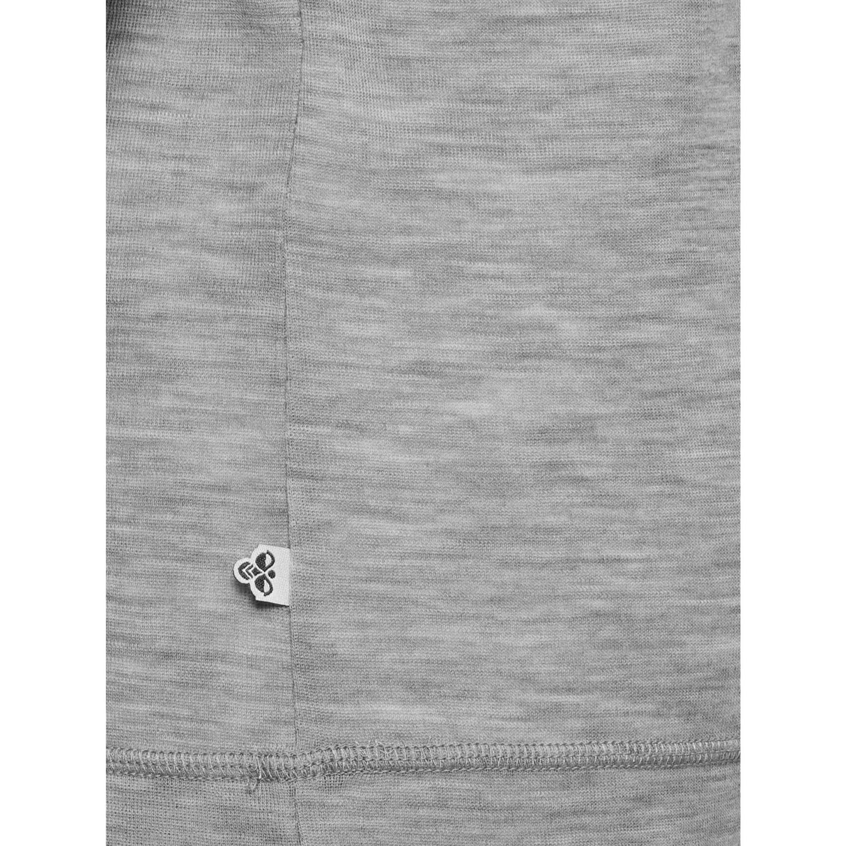 Hummel Grey Melange Jr Uld Rib T-Shirt L/S