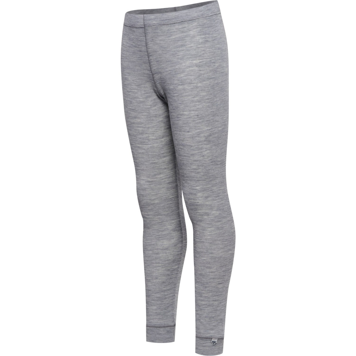 Hummel Grey Melange Jr Uld Rib Leggings