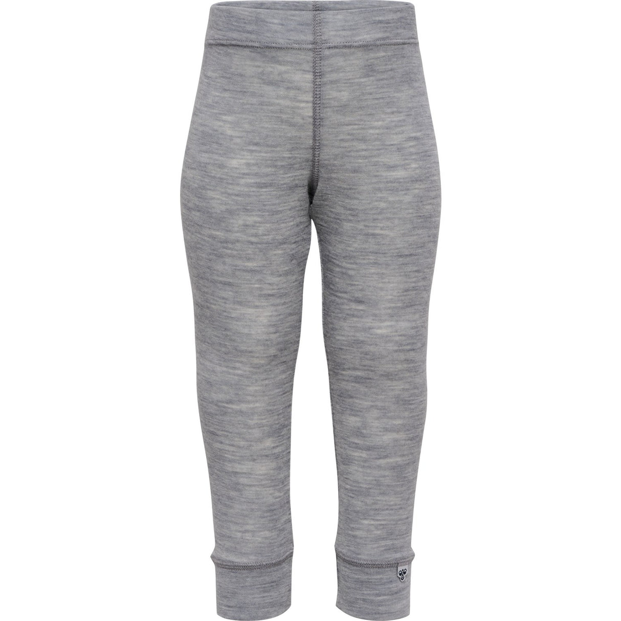 Hummel Grey Melange Mini Uld Rib Leggings