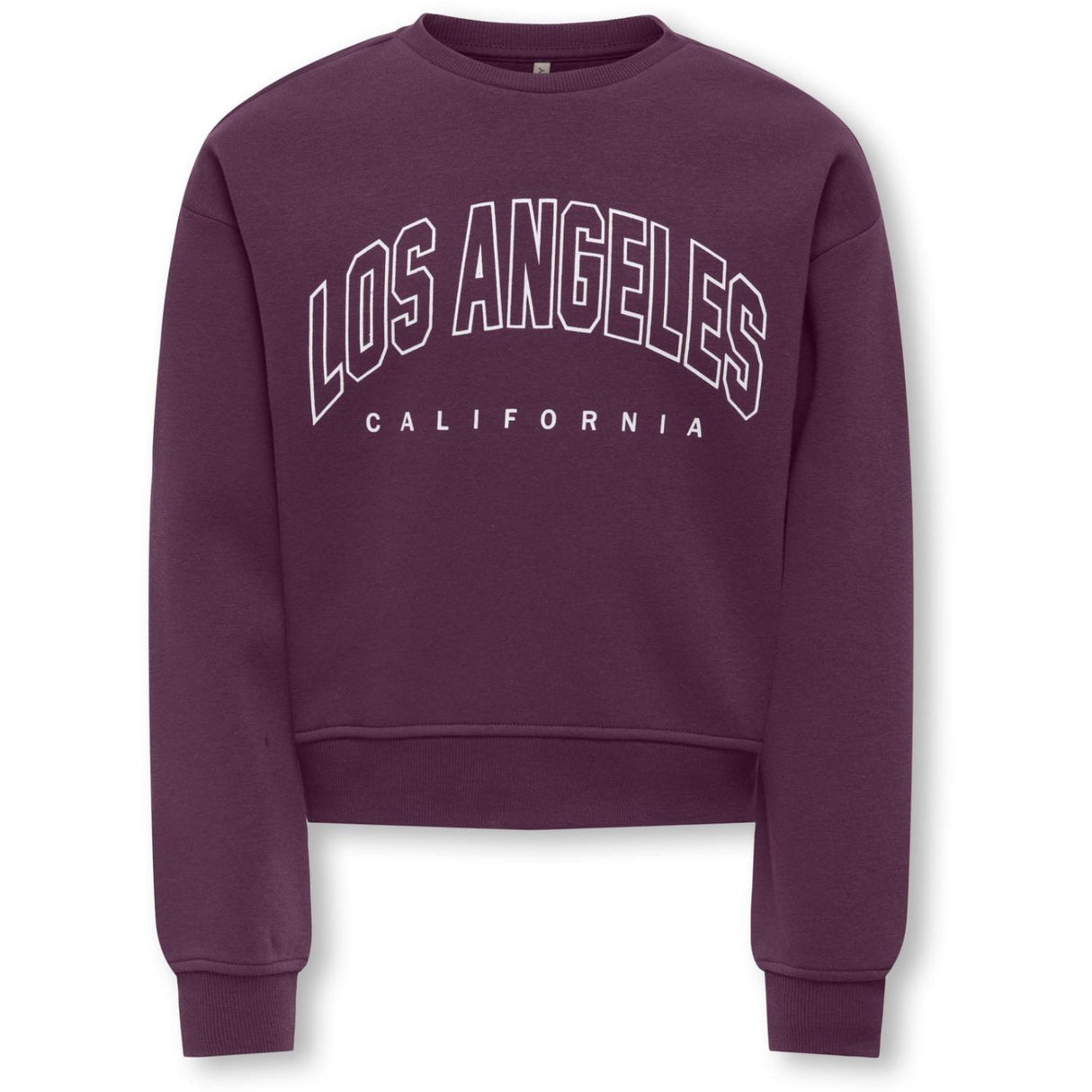 kids ONLY Mauve Wine Los Angeles - California Kogsweat Life Ls Crew Ovz Stat Swt Noos