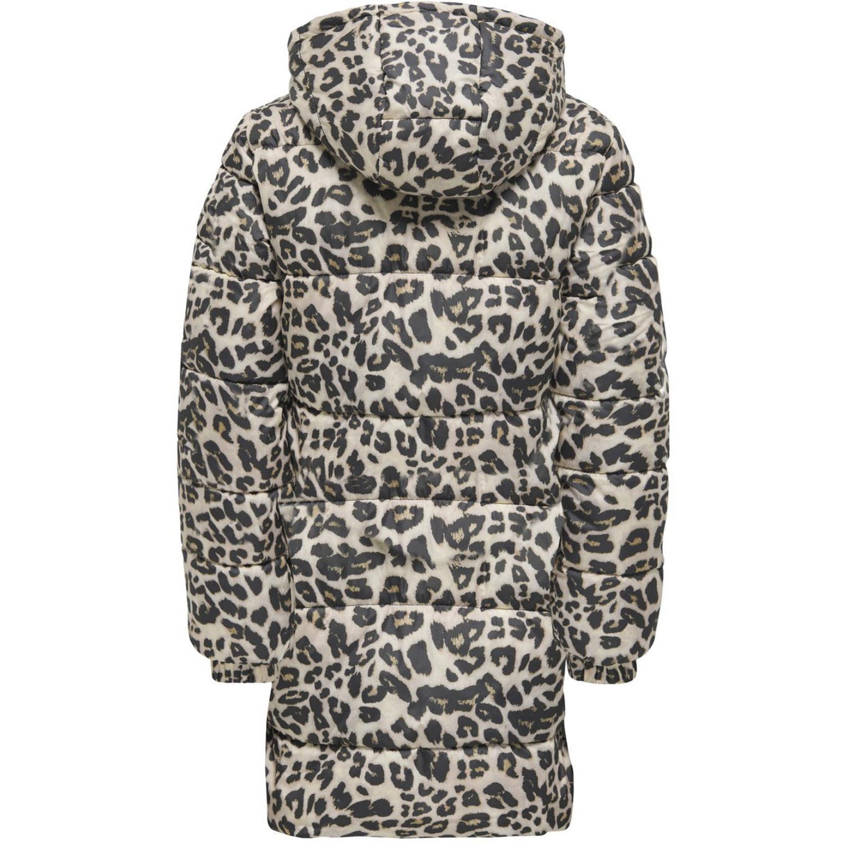 kids ONLY Silver Mink Leo Kogdalia Puffer Aop Jakke Cs Otw