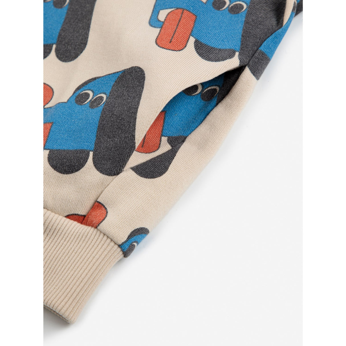 Bobo Choses Offwhite Doggy Mate All Over Zipped Hættetrøje