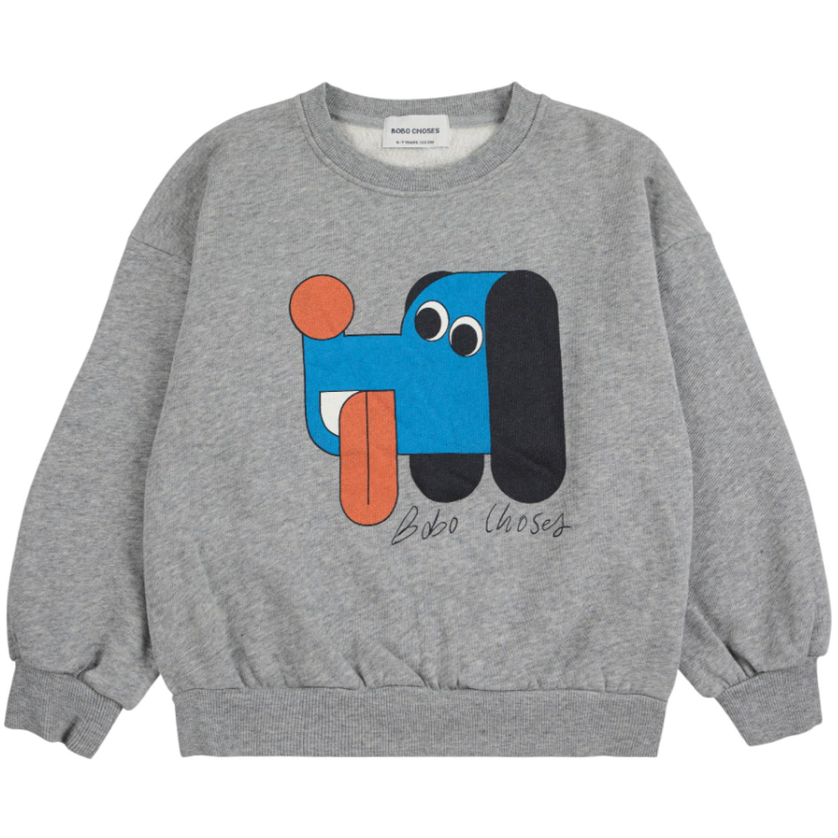 Bobo Choses Heather Grey Doggy Mate Sweatshirt