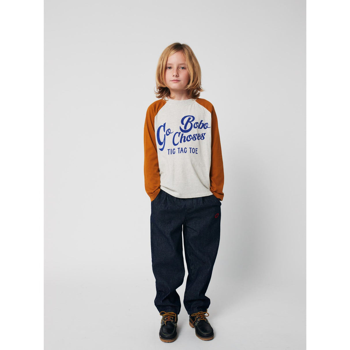 Bobo Choses Brown Go Bobo Ranglan Ærmer Bluse