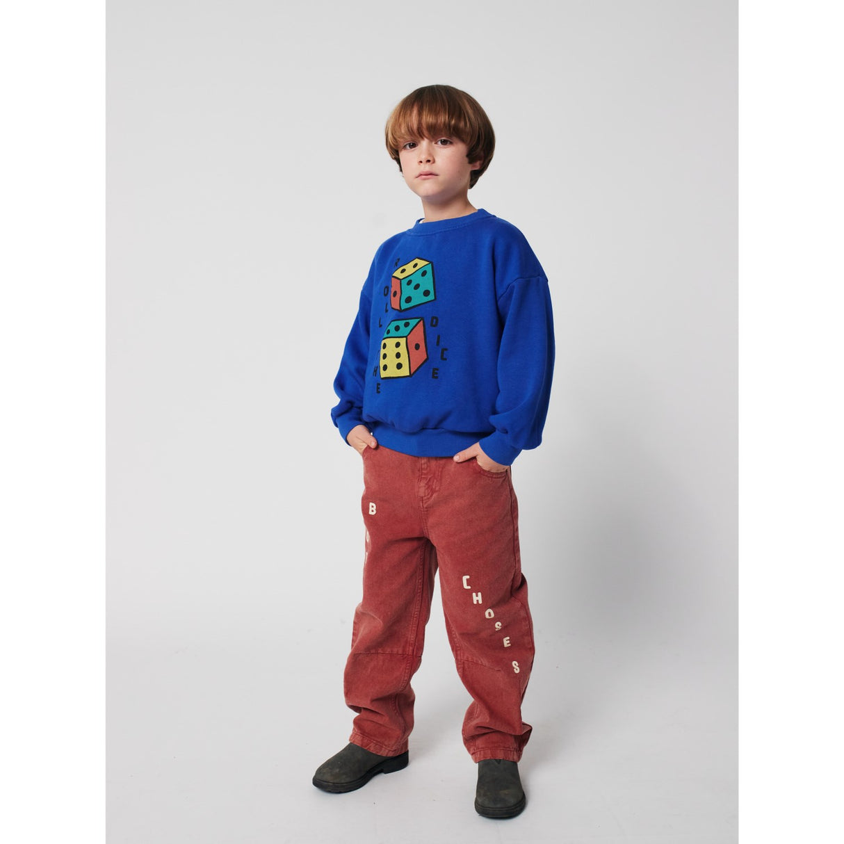 Bobo Choses Blue Roll The Dice Sweatshirt