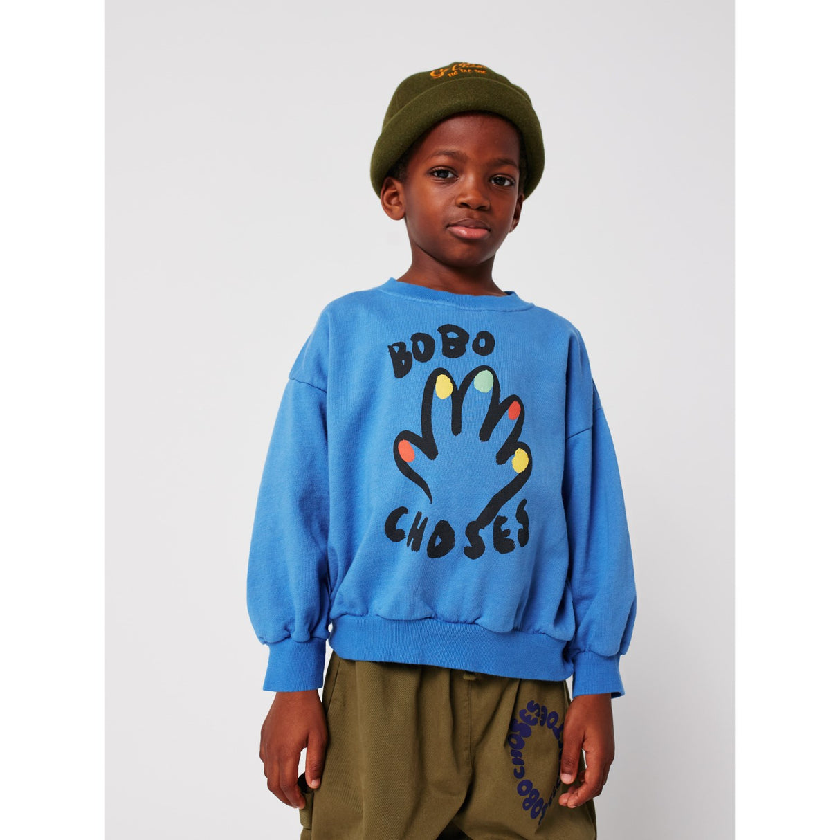 Bobo Choses Blue High Five Sweatshirt