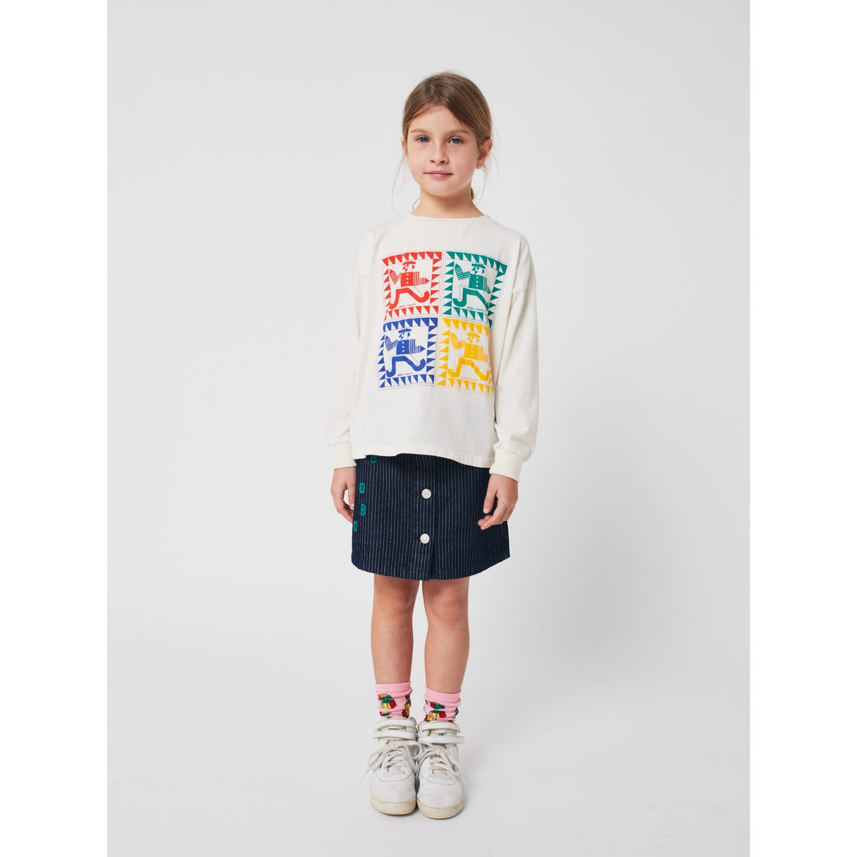 Bobo Choses Pink Dices All Over Kort Strømper