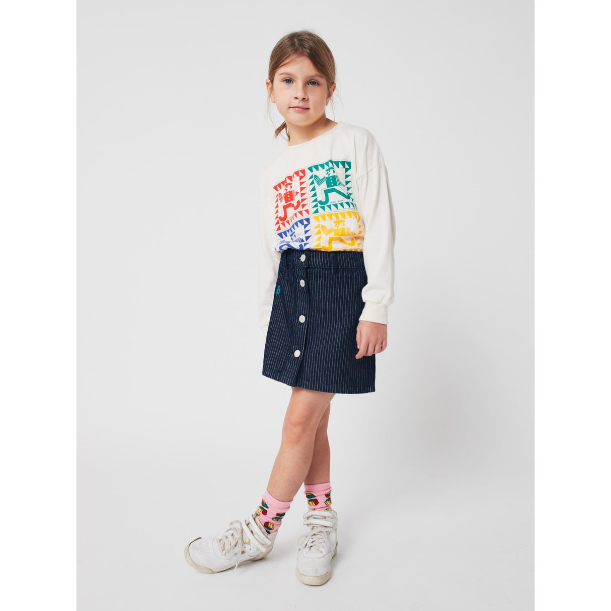 Bobo Choses Pink Dices All Over Kort Strømper