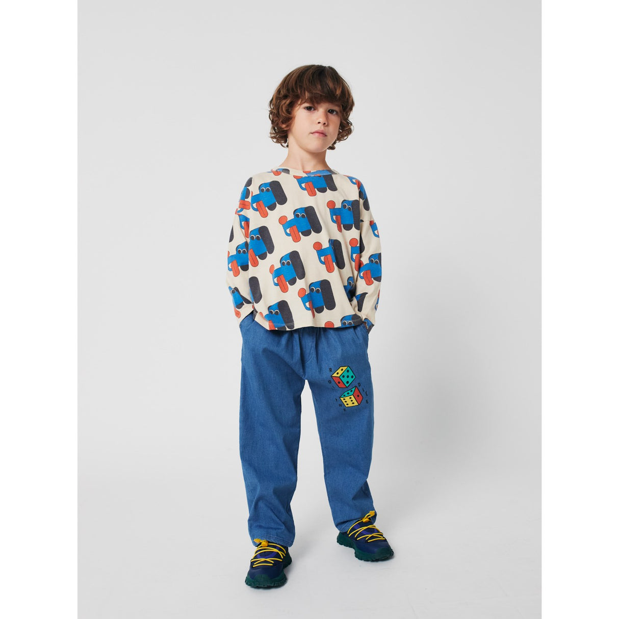 Bobo Choses Offwhite Doggy Mate All Over Bluse